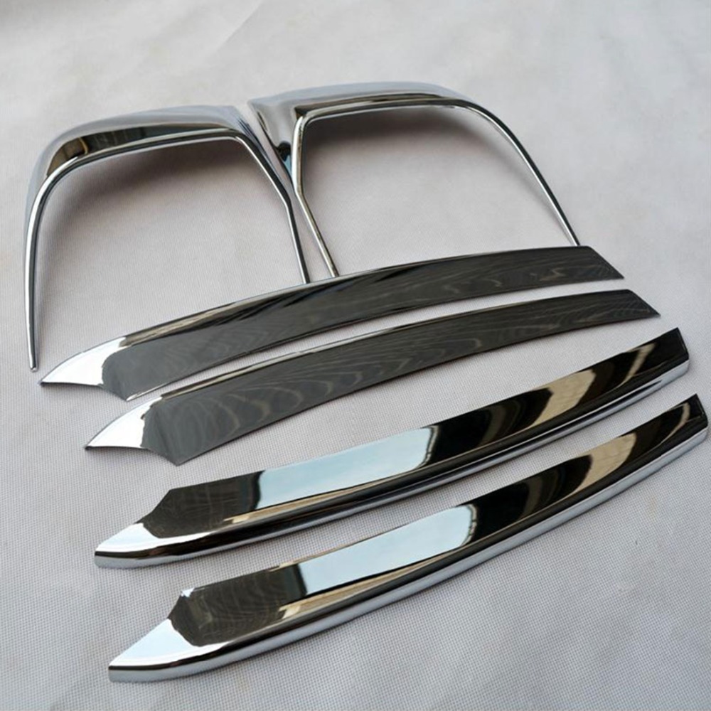 6  ũ    Ʈ 2015  ī̿  Ŀ [QP998]/6 Pieces  Chrome Decoration Front Bumper Trim Covers Frame For 2015 Porsche Cayenne [QP998]